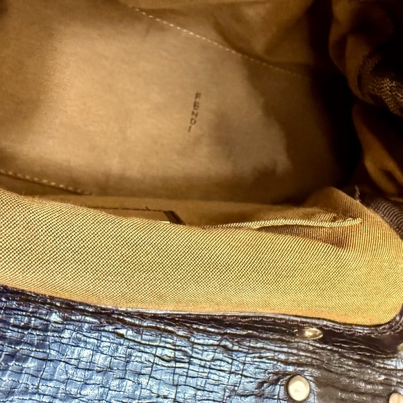 Authentic Vintage Fendi Magic Bag Canvas Dark Brown Leather Trim Y2K 2000s Clean - Picture 10 of 10